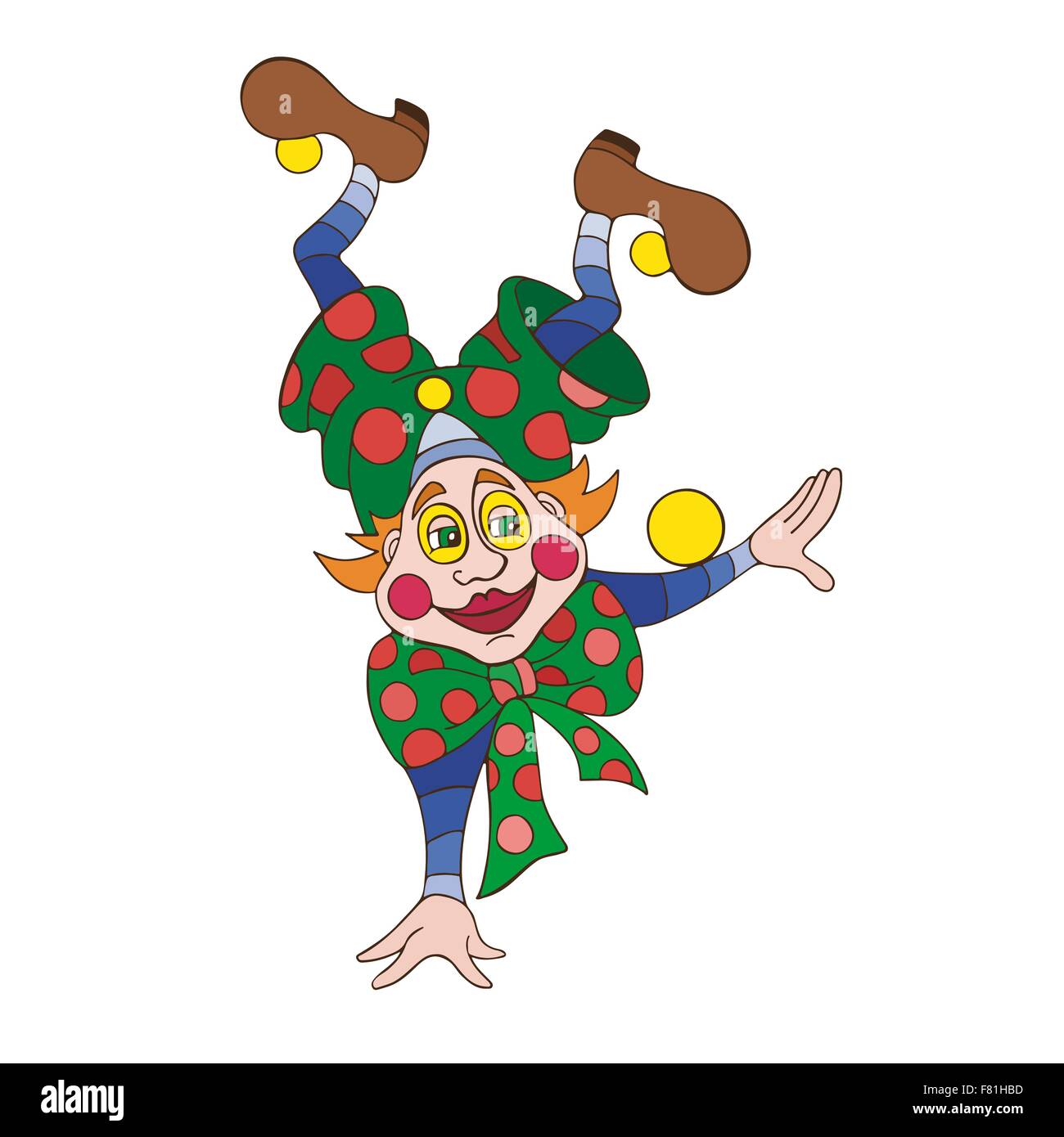 Funny clown character vector illustration Stock Vector Image & Art - Alamy