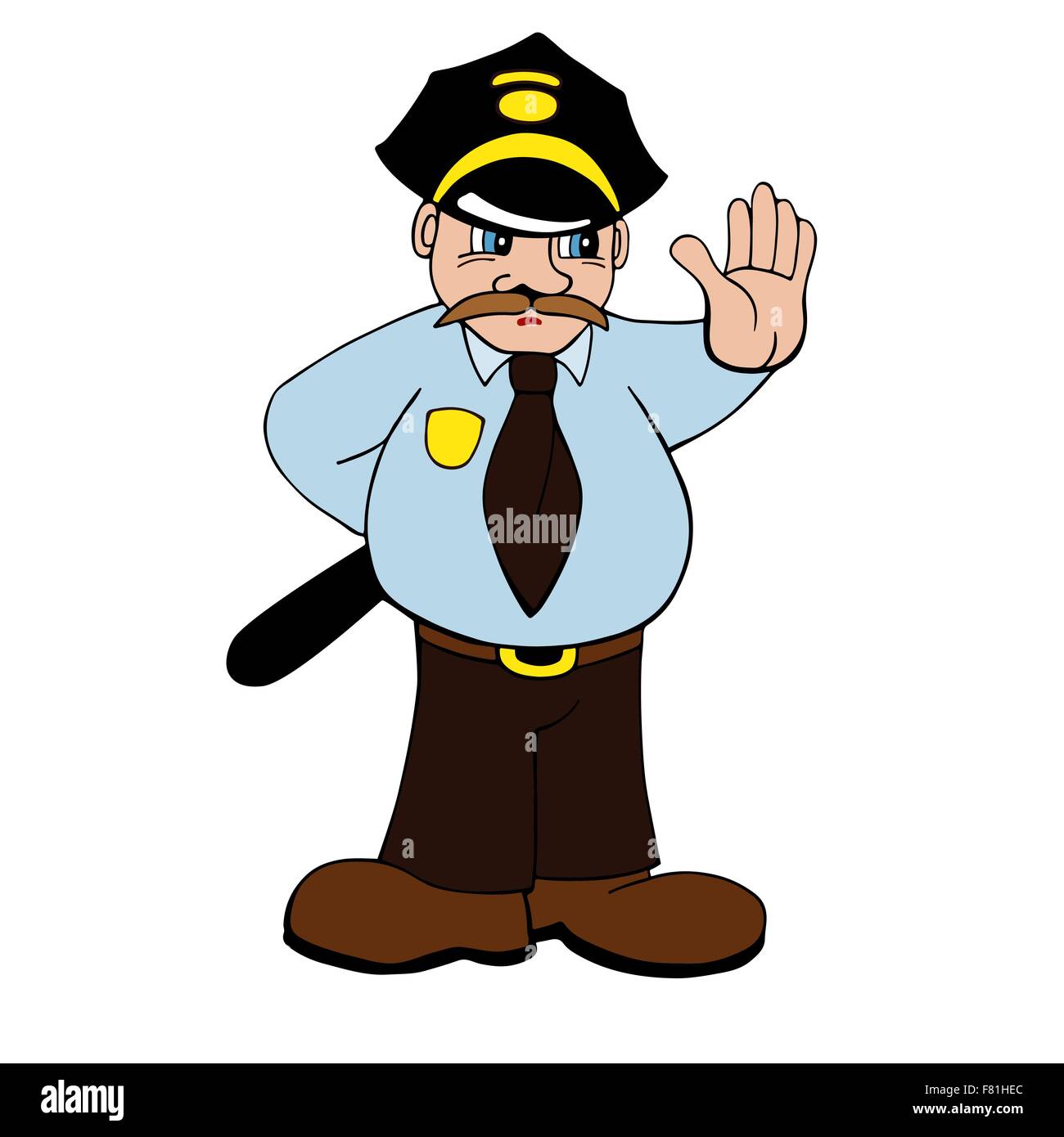 Policeman with truncheon hi-res stock photography and images - Alamy