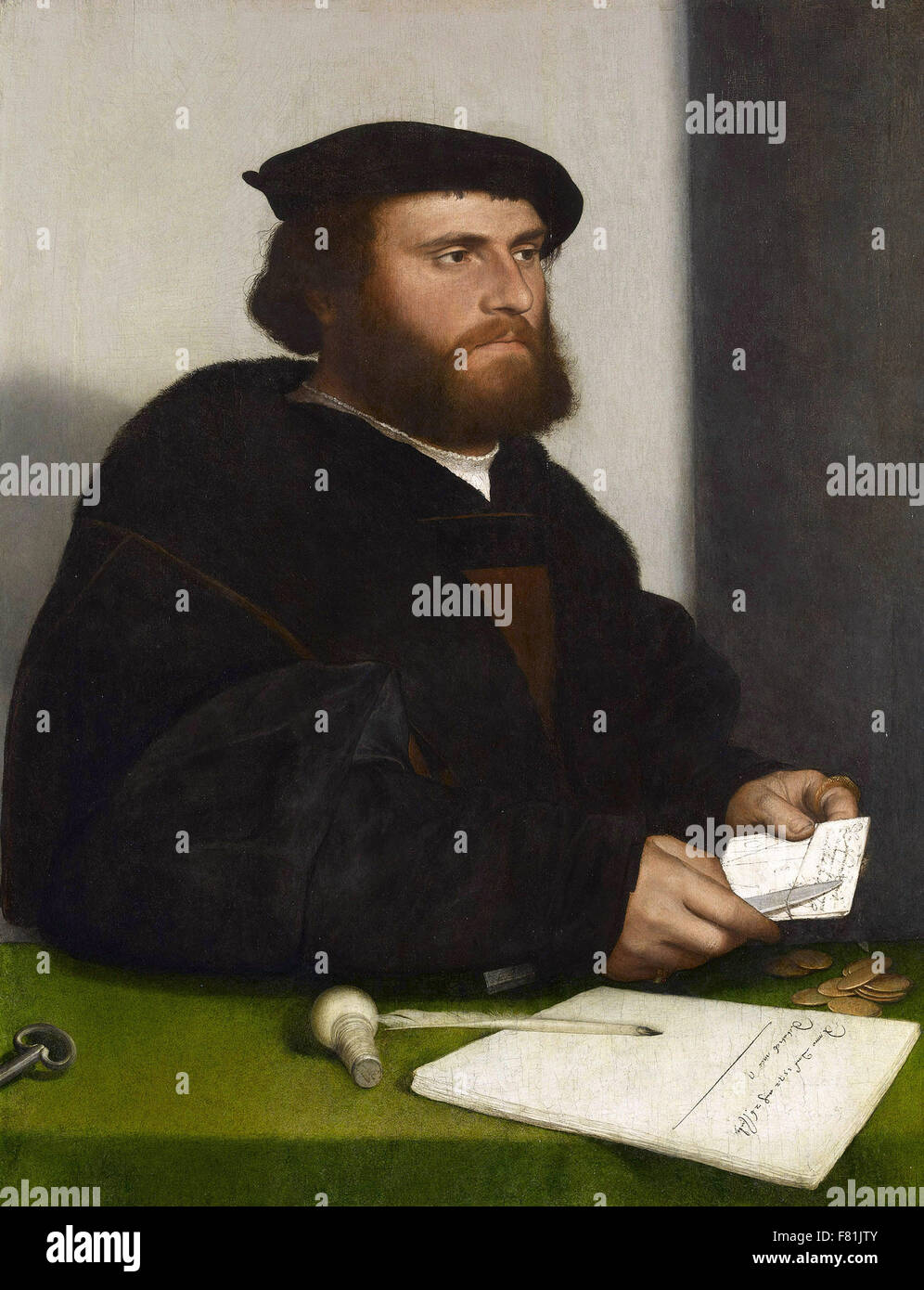 Hans Holbein the Younger - A Merchant of the German Steelyard 'Hans of Antwerp' Stock Photo
