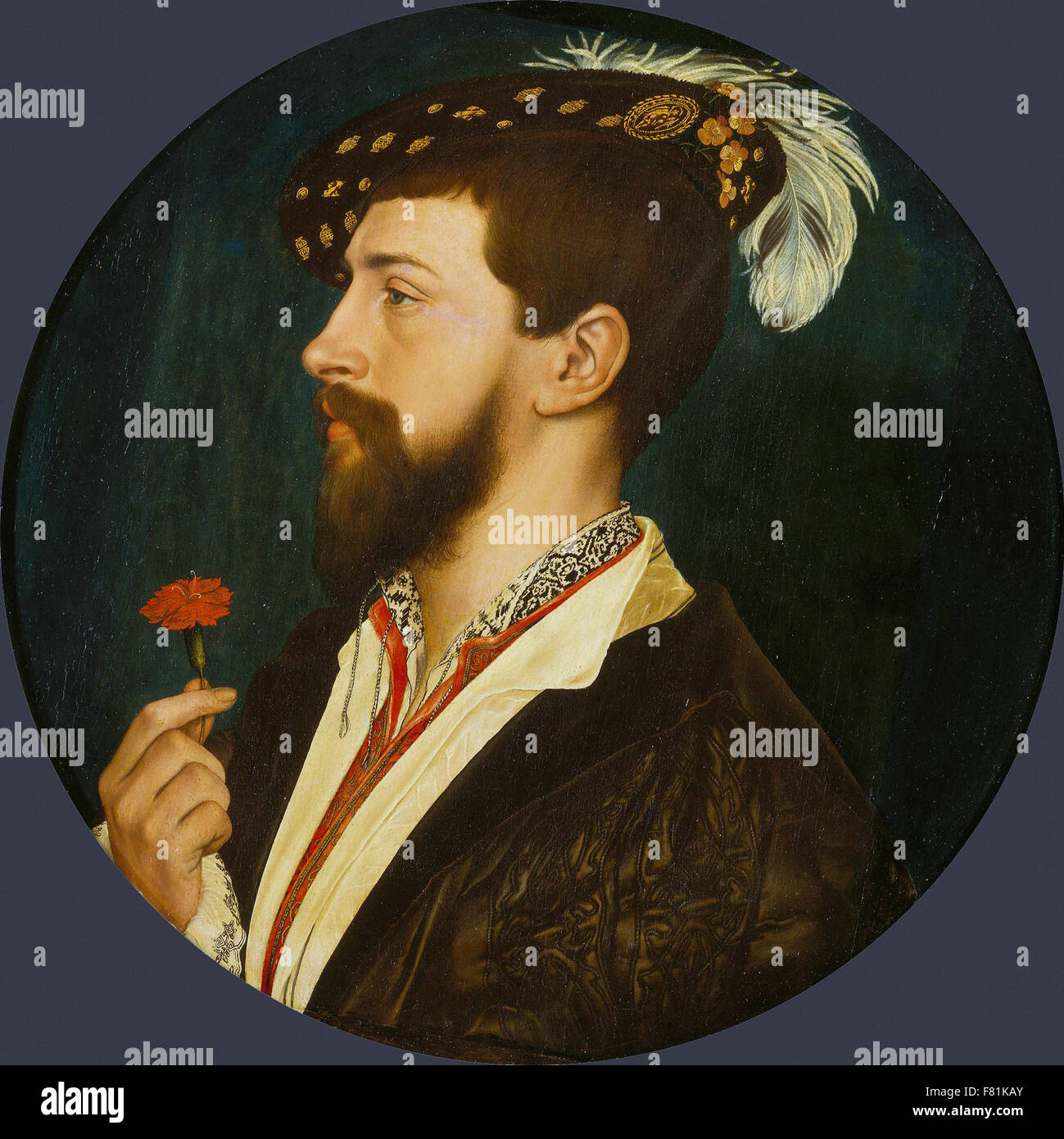 Hans Holbein the Younger - Portrait of Simon George of Cornwall Stock Photo