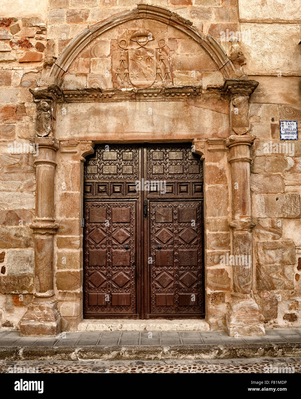 House Chaplain Bernardas, Almagro, Castilla La Mancha, Spain Stock Photo