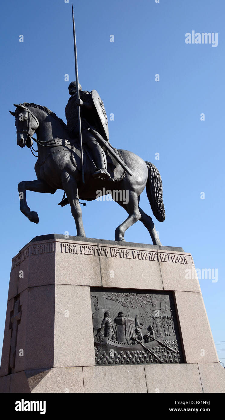 Monument to Alexandra Nevsky St Petersburg, Russia Stock Photo