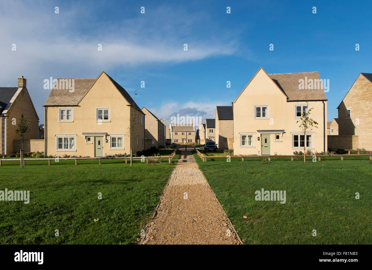 New housing development by Bloor Homes on the outskirts of Cotswold