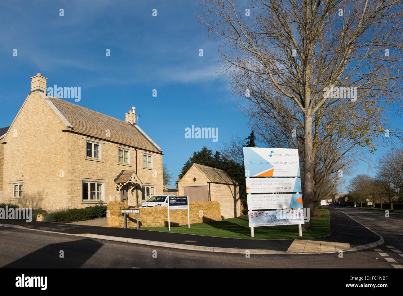 New housing development by Bloor Homes on the outskirts of Cotswold