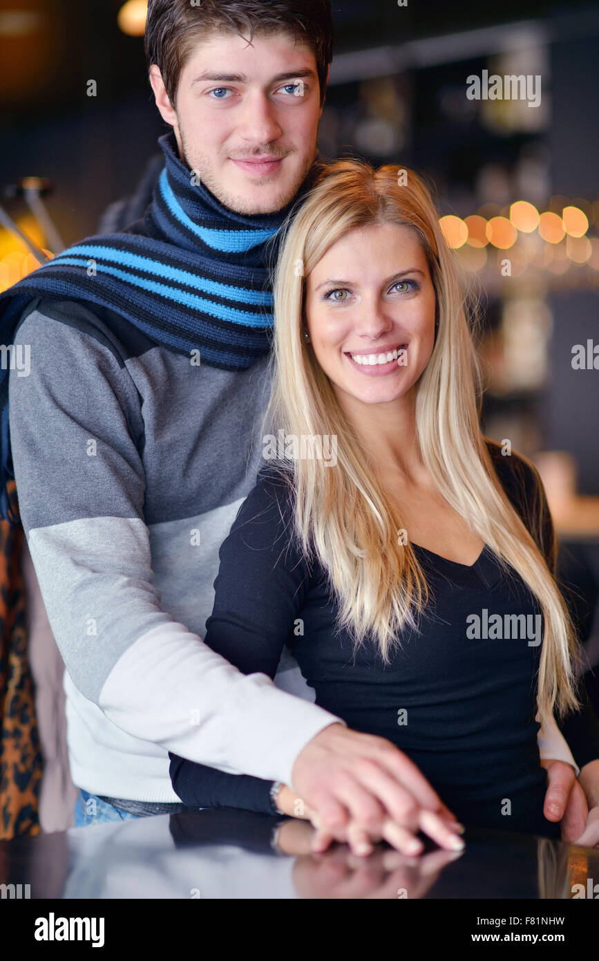 Portrait of a happy young couple in love Stock Photo - Alamy