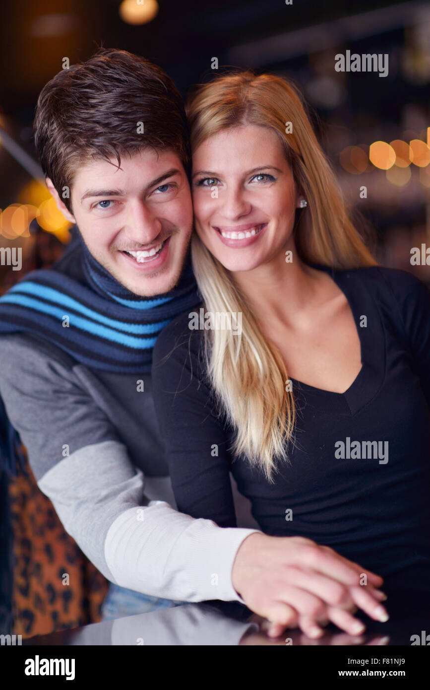 Portrait of a happy young couple in love Stock Photo - Alamy