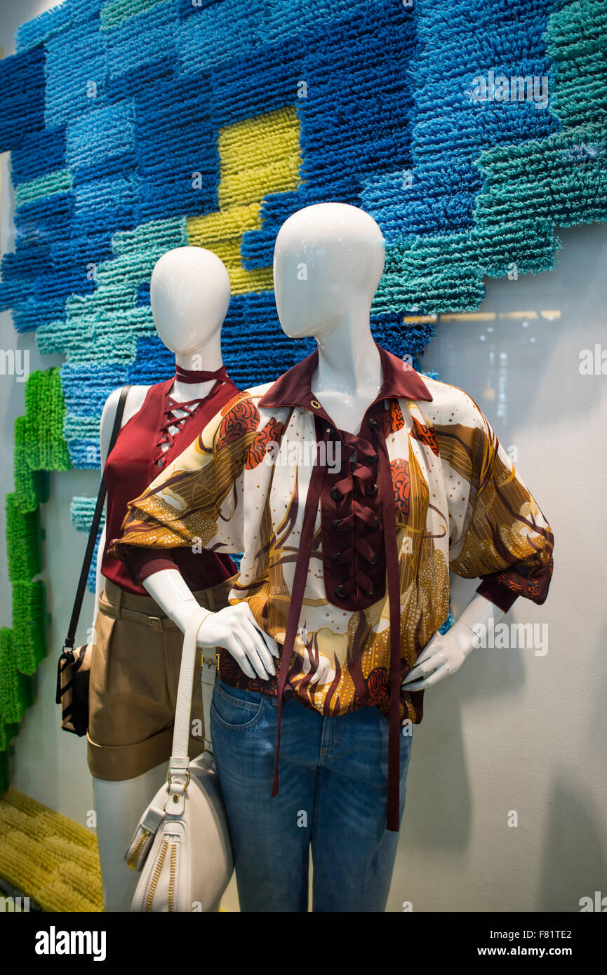 H&M Clothed Mannequins with Female Fashion Clothing and Red and White  Bolloons in the Glass-window Display in Blueport Shopping Editorial Stock  Photo - Image of color, mart: 141473608