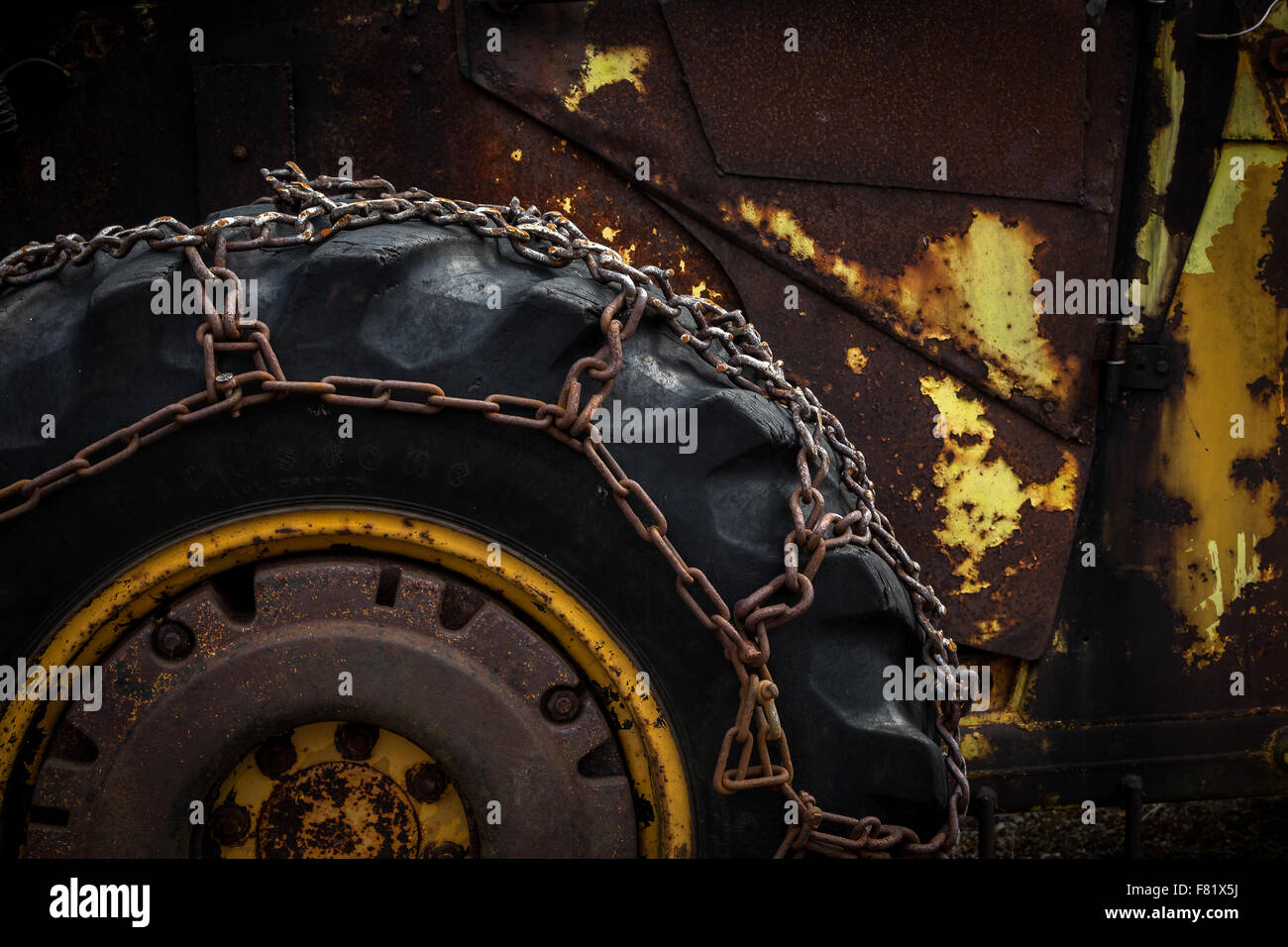 Old tractor rusty, Sweden Stock Photo - Alamy