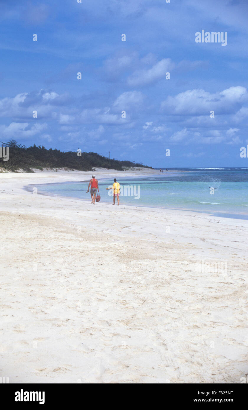 Flamenco Beach nestles in a horseshoe cove on Culebra Island, Puerto