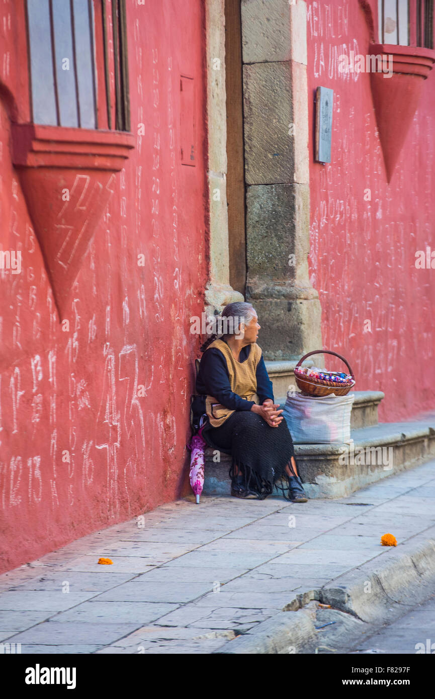 A street vendor in Oaxaca Mexico Stock Photo - Alamy