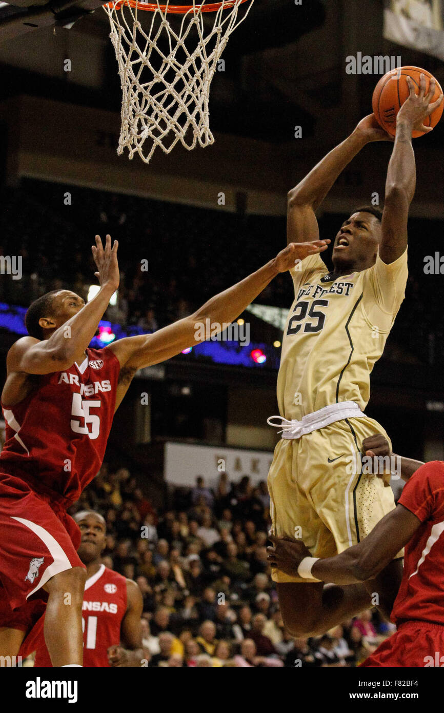 WinstonSalem, NC, USA. 4th Dec, 2015. Wake Forest Demon Deacons