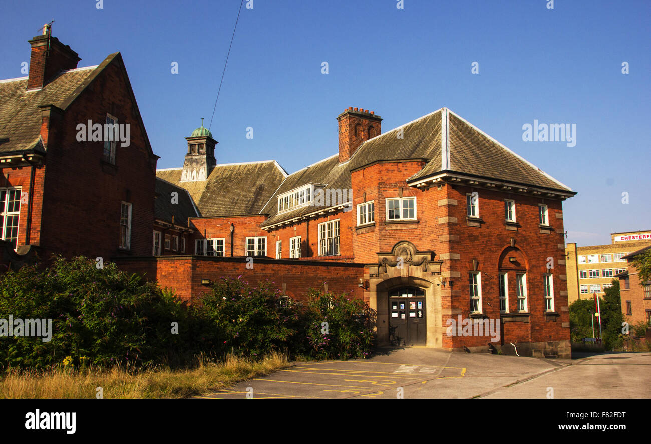 brick built large house in Chesterfield Stock Photo Alamy