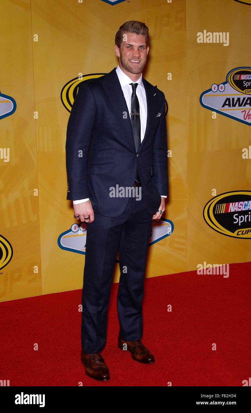 Las Vegas, NV, USA. 4th Dec, 2015. Bryce Harper at arrivals for NASCAR