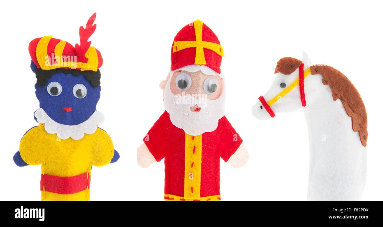 Handmade puppets for Dutch Sinterklaas holidays Stock Photo - Alamy