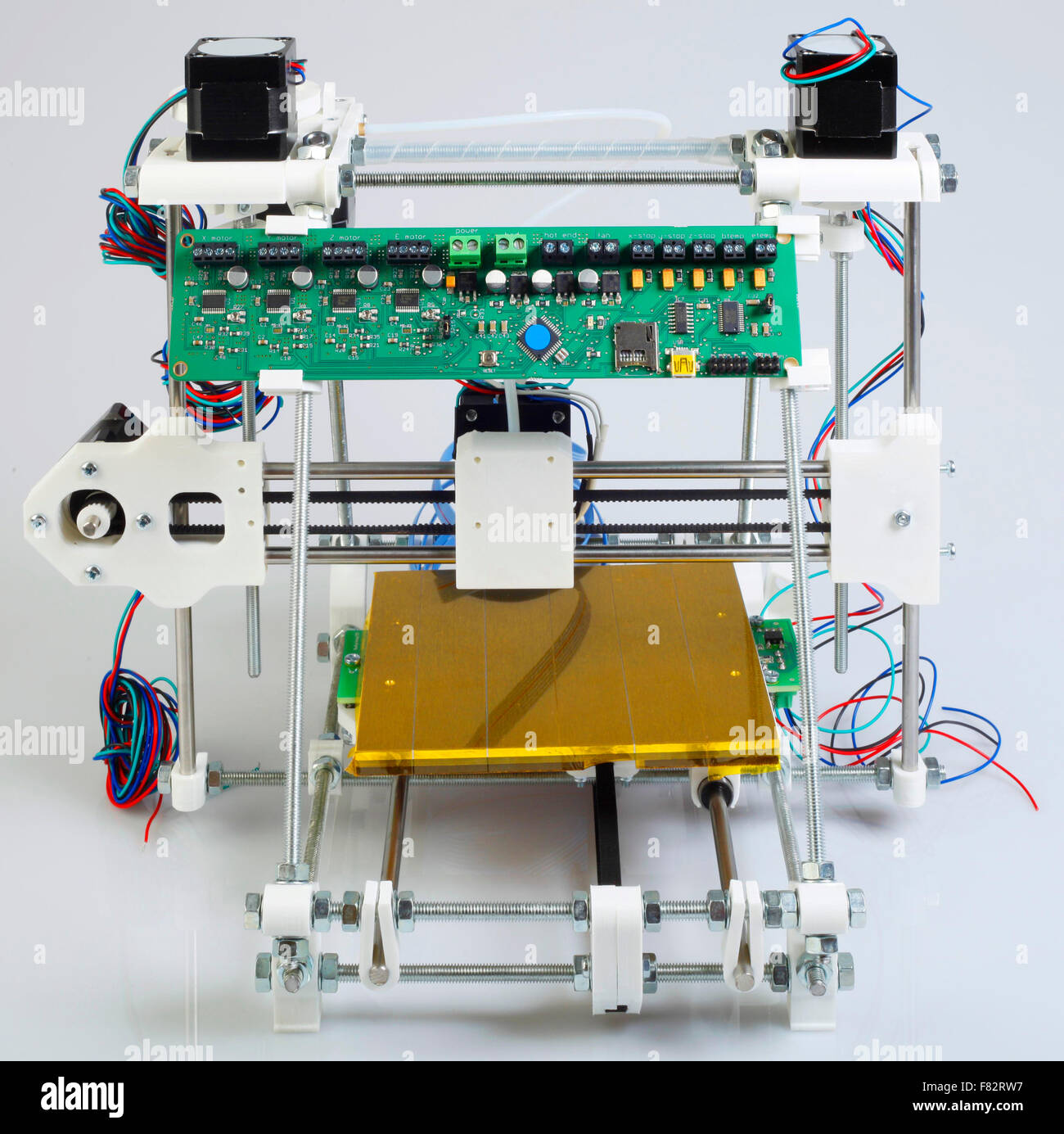 Assembling Open Source 3D Printer Stock Photo