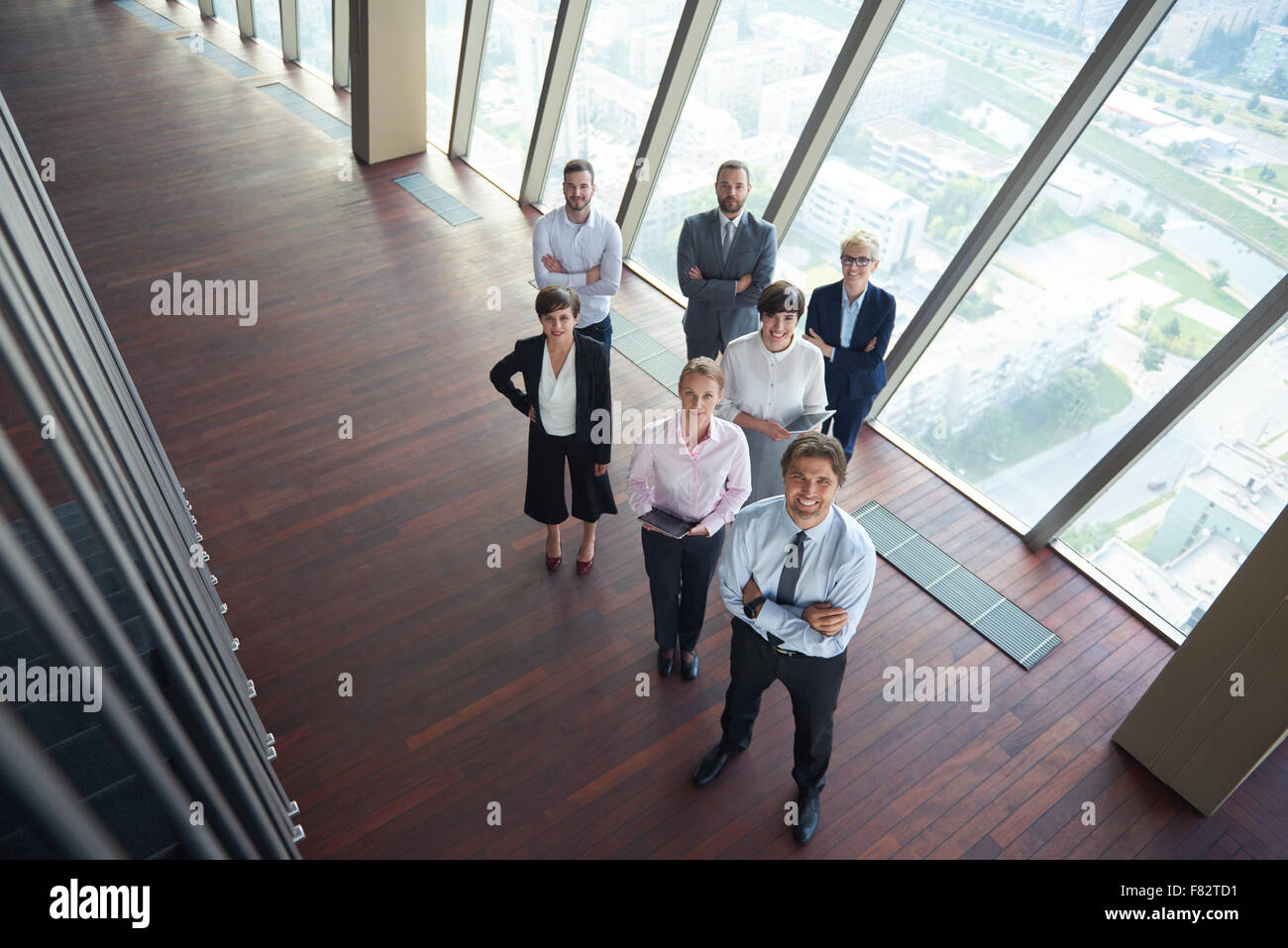 diverse business people group standing together as team in modern ...