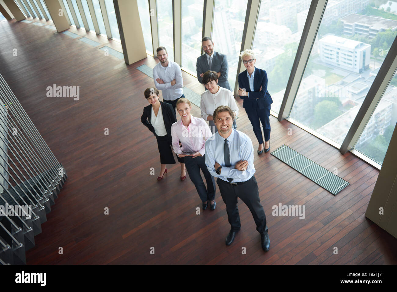 diverse business people group standing together as team in modern ...