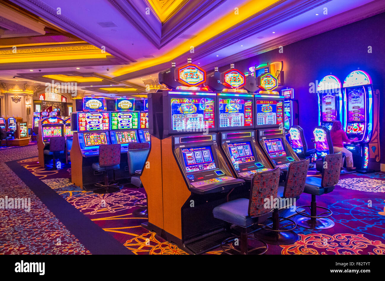 The interior of Mandalay Bay resort in Las Vegas Stock Photo Alamy