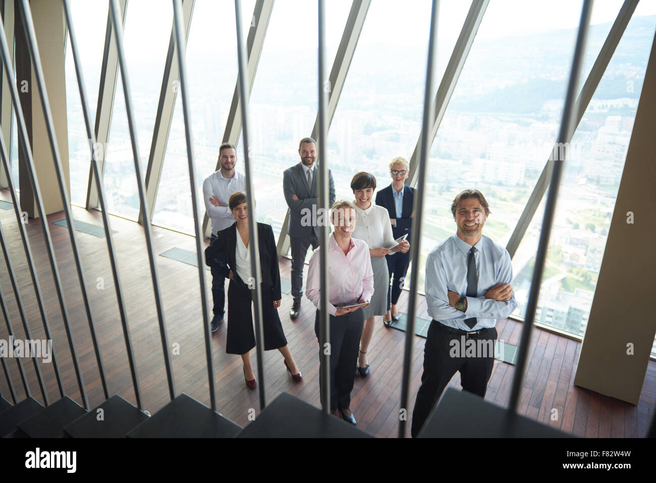 diverse business people group standing together as team in modern ...