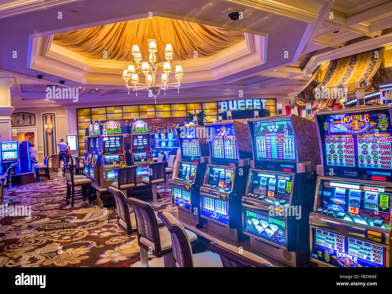 The interior of the Bellagio hotel & Casino in Las Vegas Stock Photo - Alamy