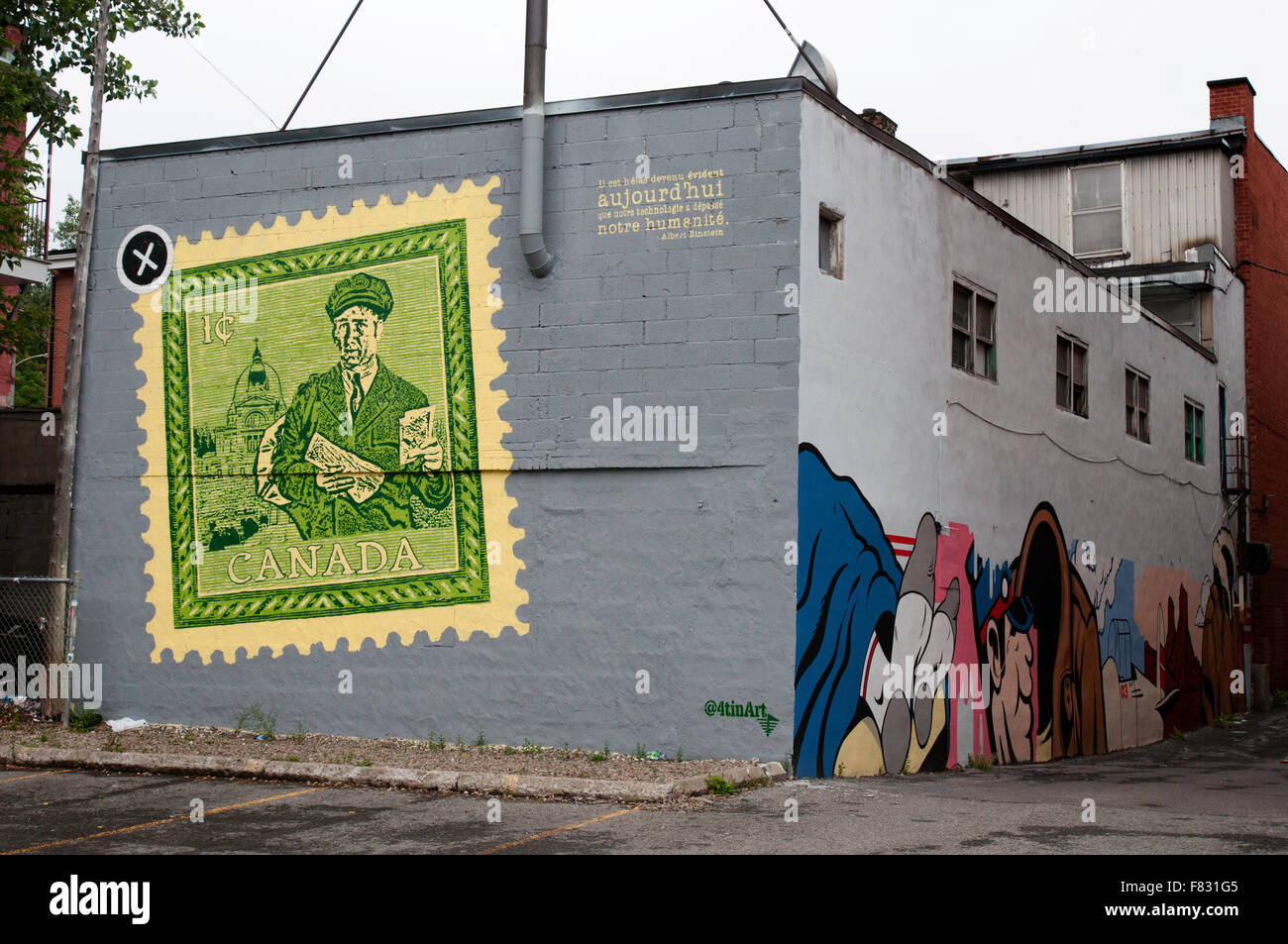 Street art in Montreal, Quebec Stock Photo Alamy