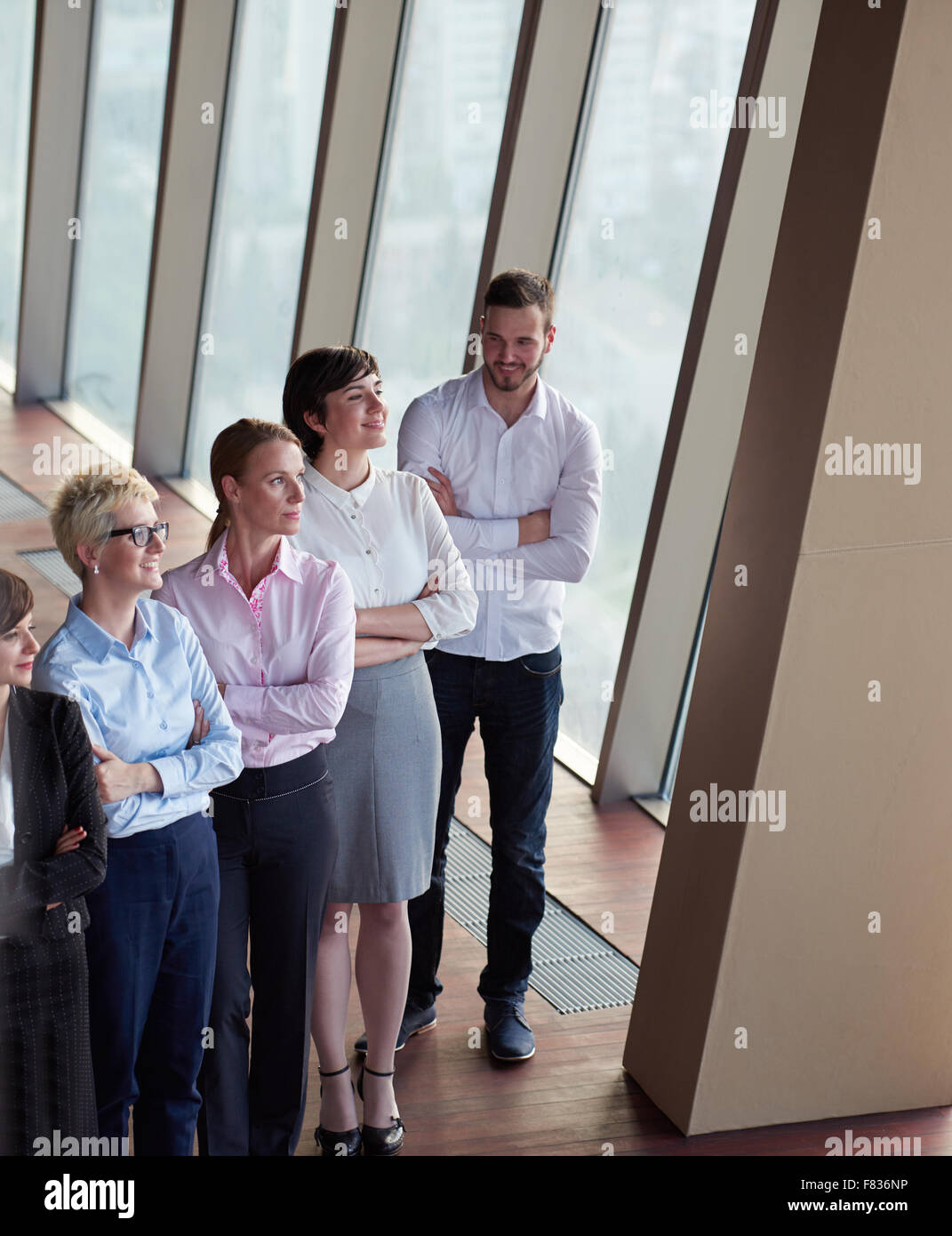 diverse business people group standing together as team in modern ...