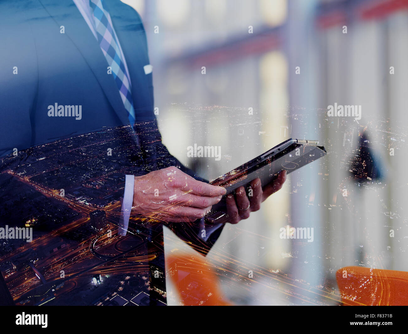 Double exposure man using hi-res stock photography and images - Alamy