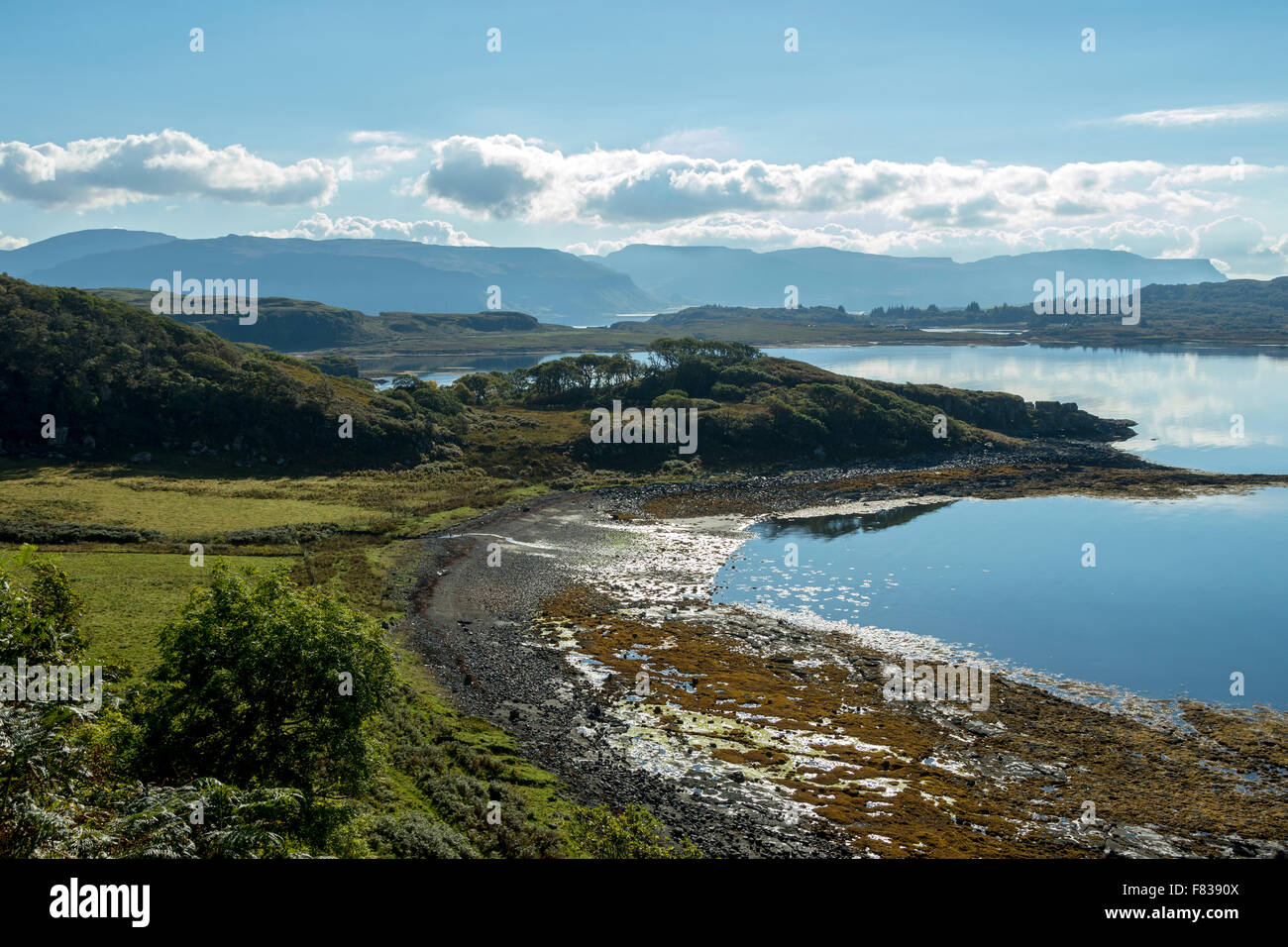 Laggan Bay on Loch Tuath, Isle of Mull, Argyll and Bute, Scotland, UK Stock Photo