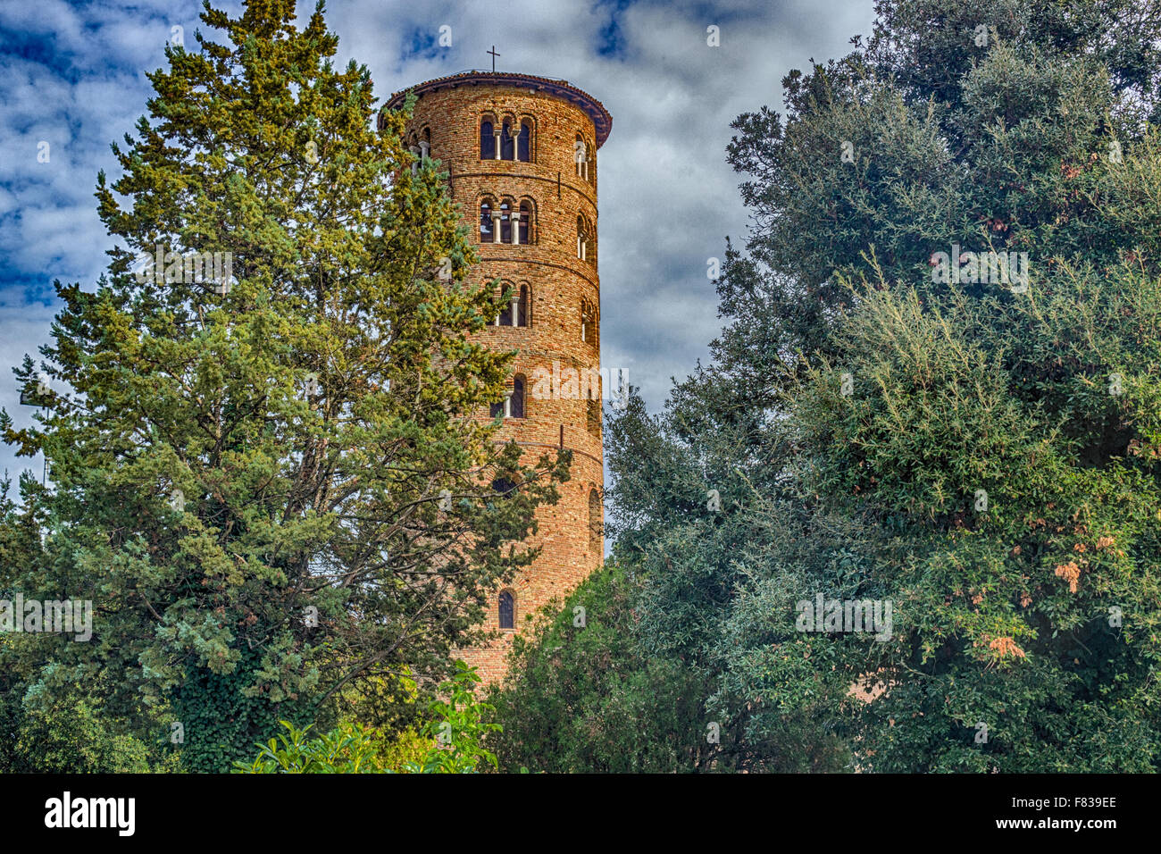 Exterior view of Basilica of Saint Apollinaris in Classe near Ravenna