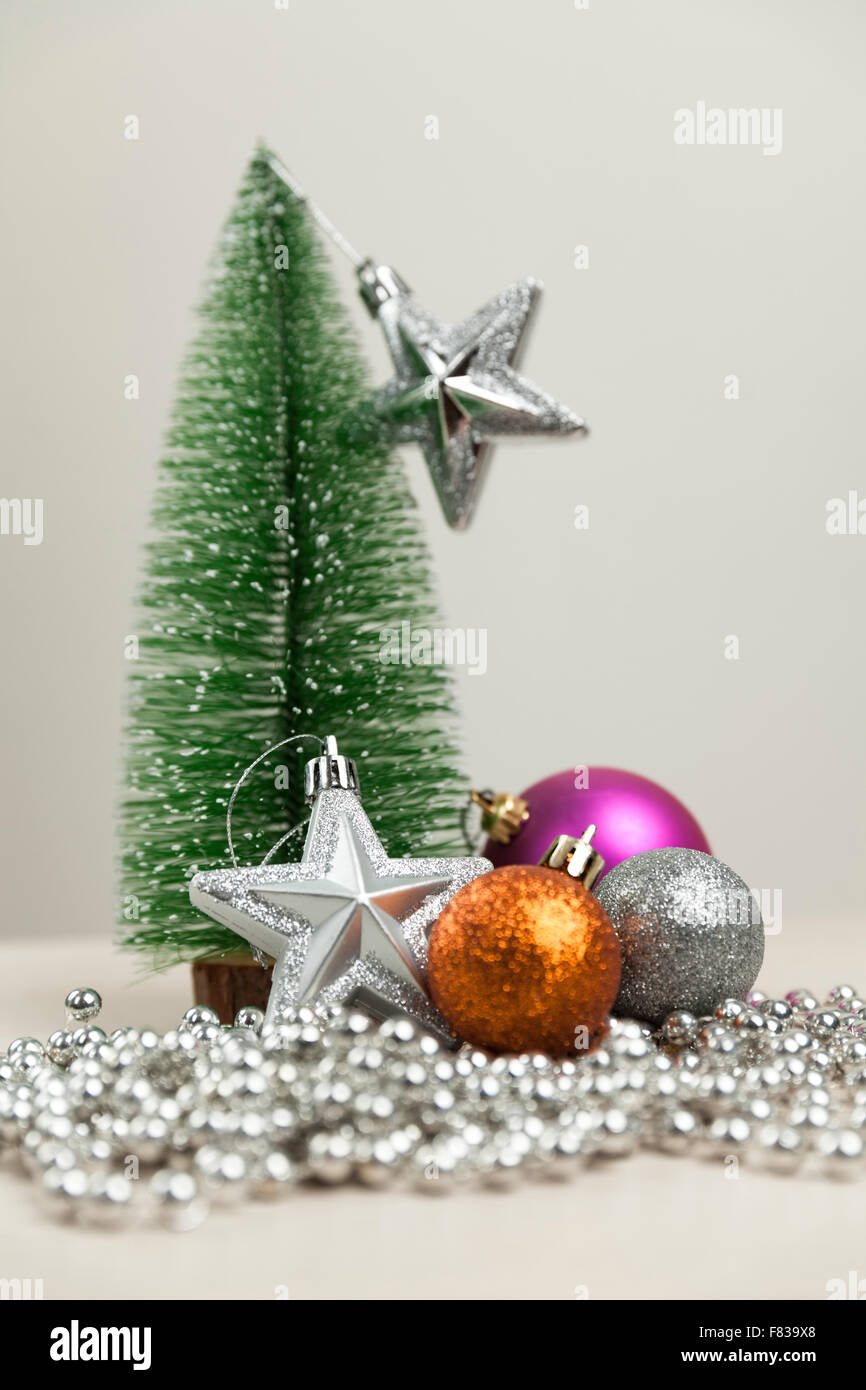 Christmas decoration, christmas ball background Stock Photo