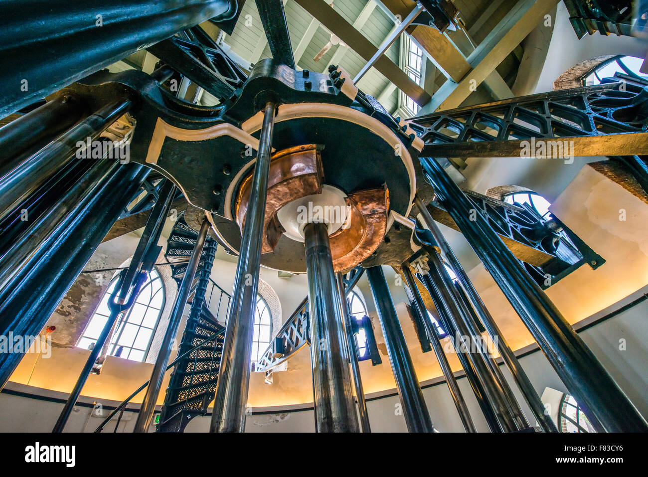 The Cruquius Pumping station with his massive steam pump a beautiful example of mechanical engineering in the 19th century Stock Photo