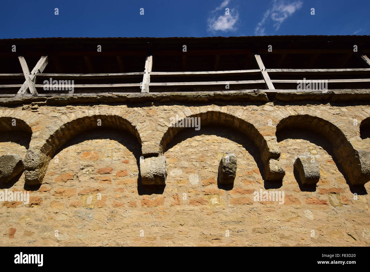 Medieval town wall in Europe Stock Photo Alamy