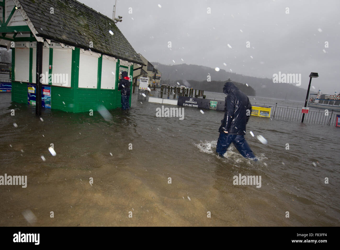 Cumbria 5th December 2015 UK Weather The Met Office issues its highest