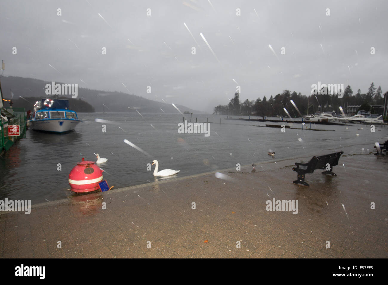 Cumbria 5th December 2015 UK Weather The Met Office issues its highest