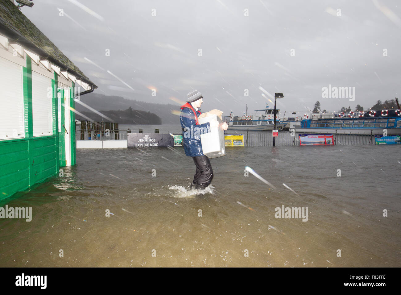 Cumbria 5th December 2015 UK Weather The Met Office issues its highest