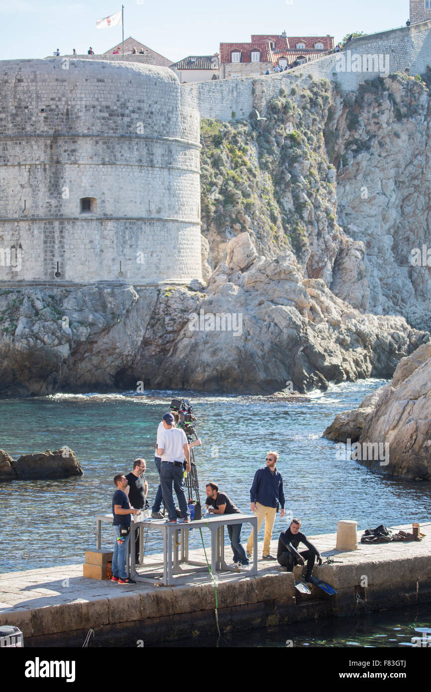 Filming for NBC's 'Emerald City', a 10-part TV series following the famous Wizard of Oz story, taking place in Croatia. The series will also be filmed in Spain and Hungary.  Featuring: Atmosphere Where: Dubrovnik, Croatia When: 04 Nov 2015 Stock Photo