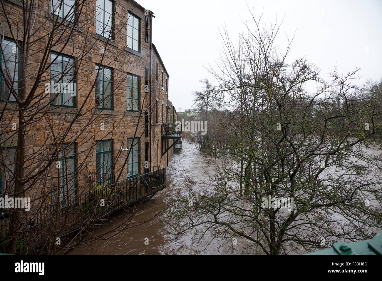 Barnard Castle, Teesdale, County Durham, UK Weather. 5th December 2015