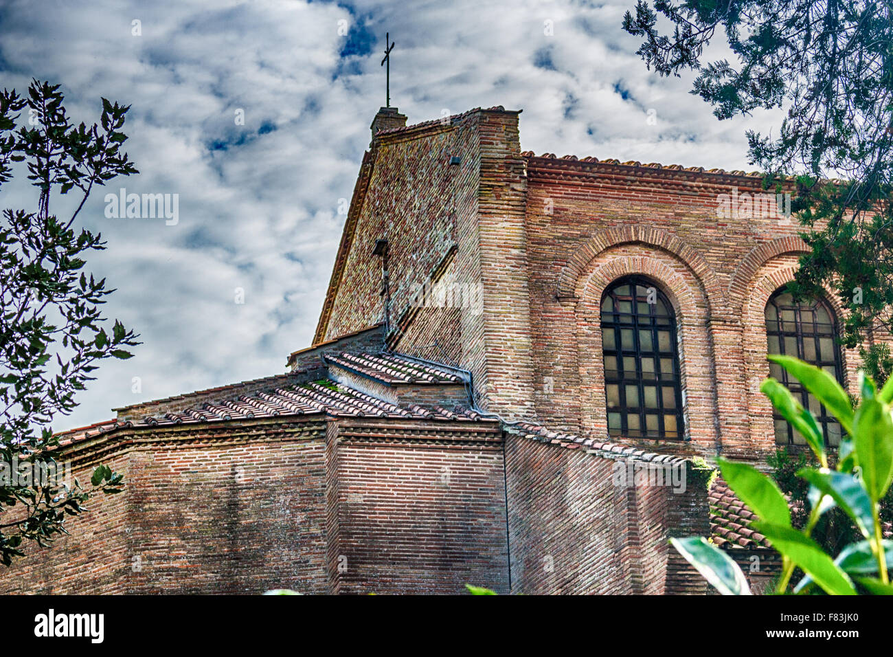 Exterior view of Basilica of Saint Apollinaris in Classe near Ravenna