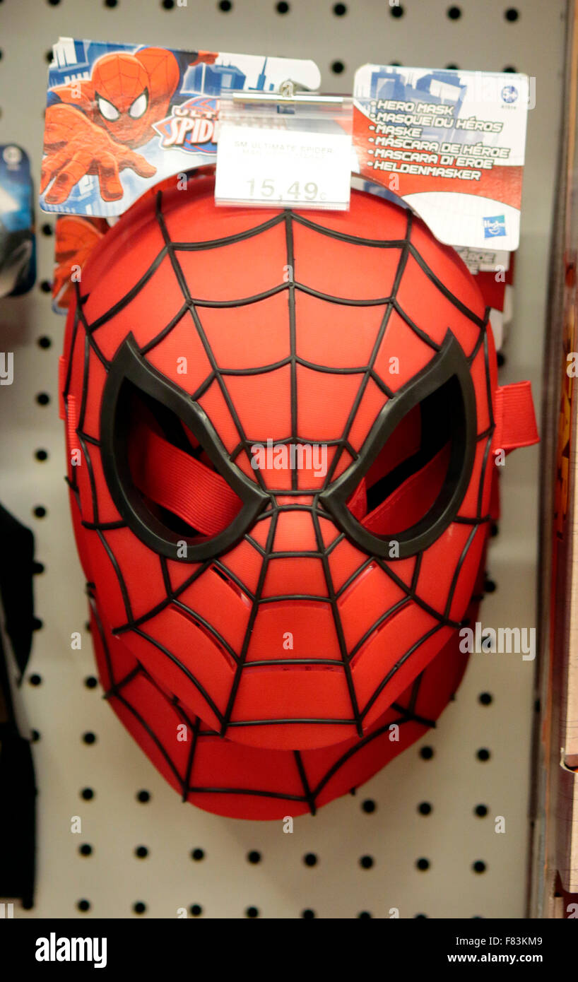 'Spiderman'-Maske, Berlin. Stock Photo