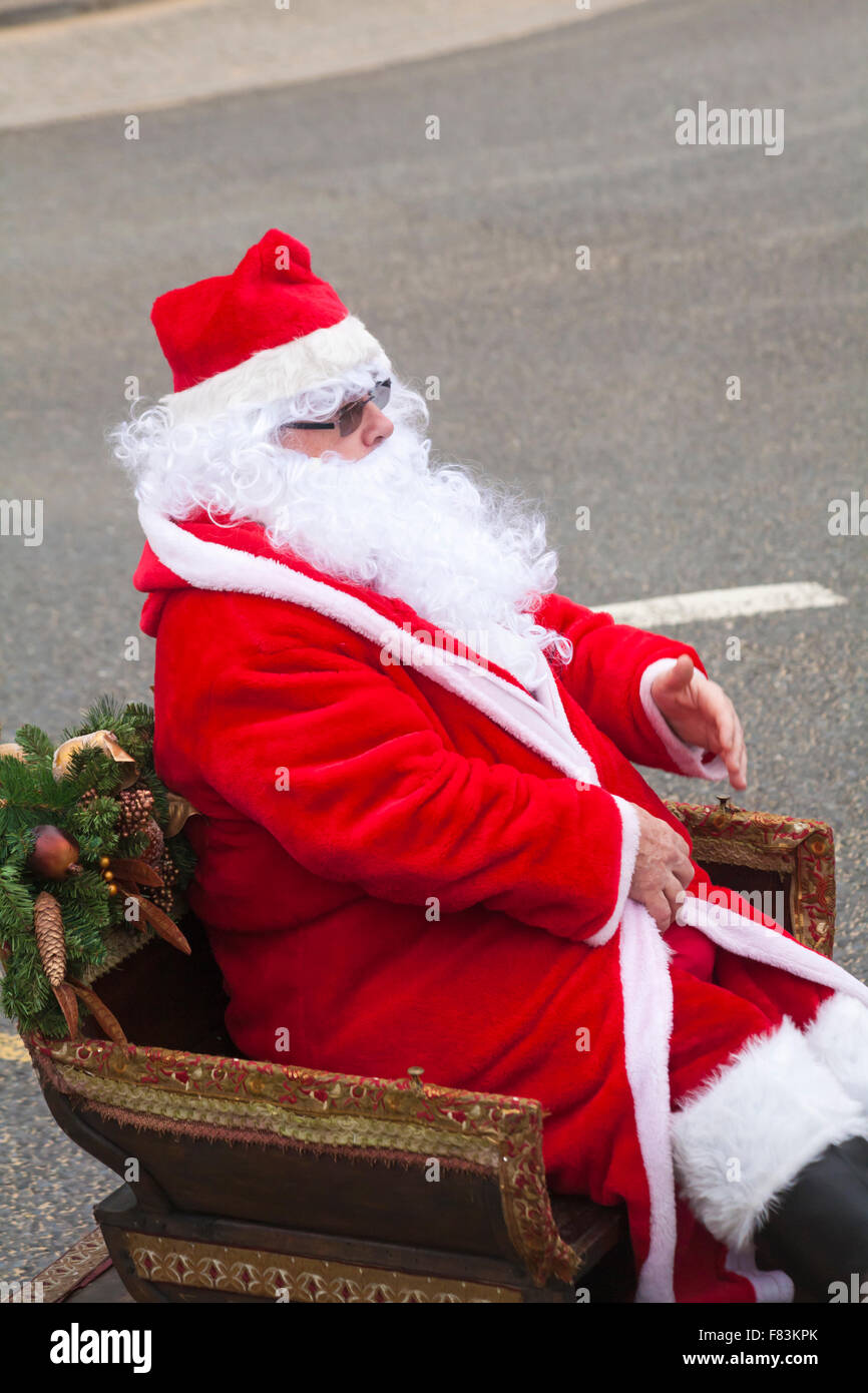 Bournemouth, Dorset, UK, 5th Dec, 2015. Father Christmas, aka Santa