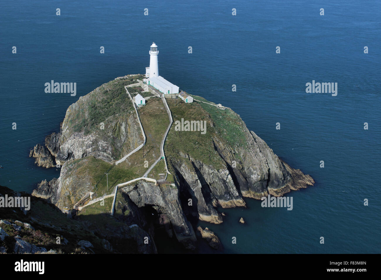 South Stack Lighthouse Anglesey North Wales Stock Photo Alamy
