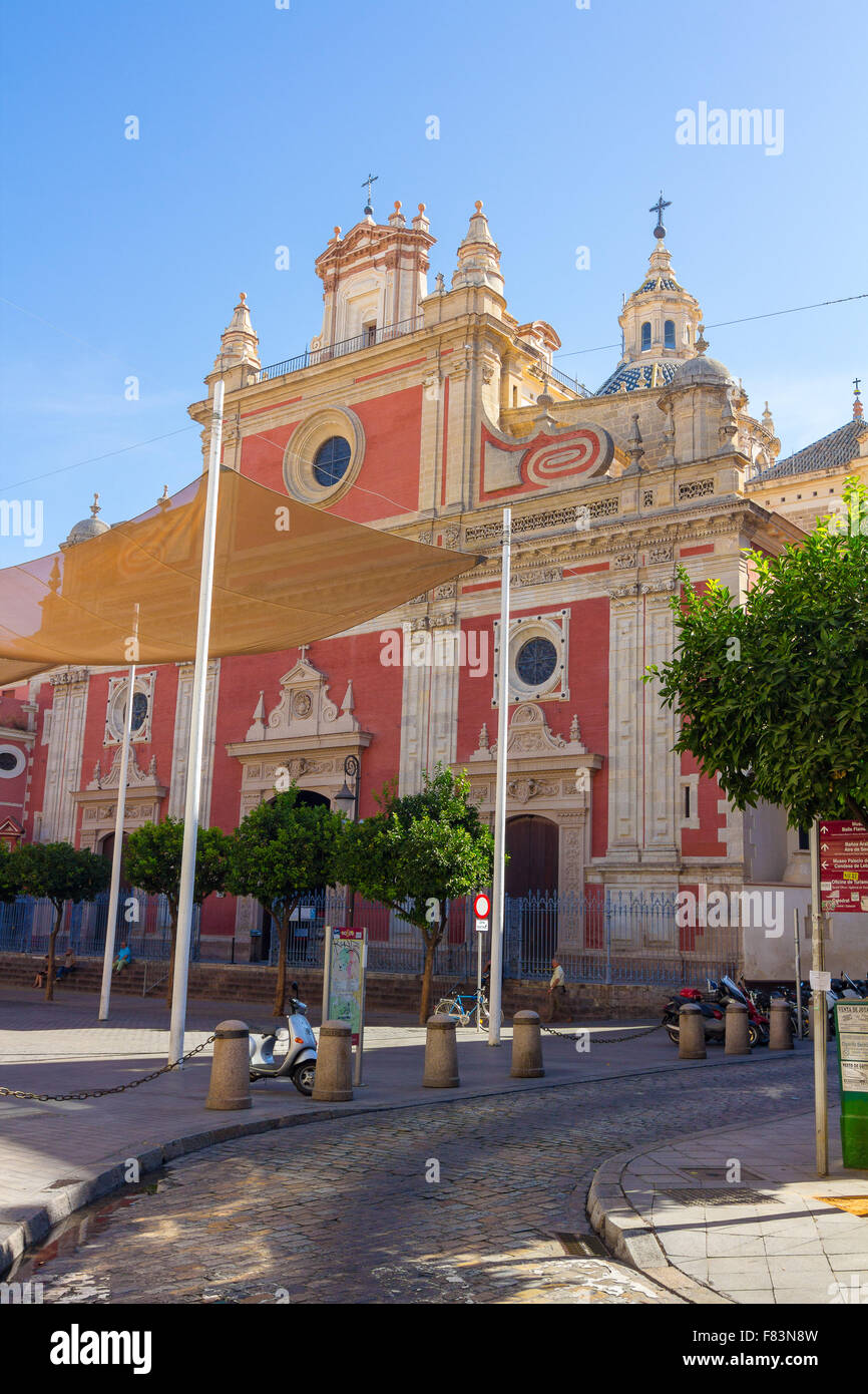 Church of the Savior in Seville, Spain Stock Photo Alamy