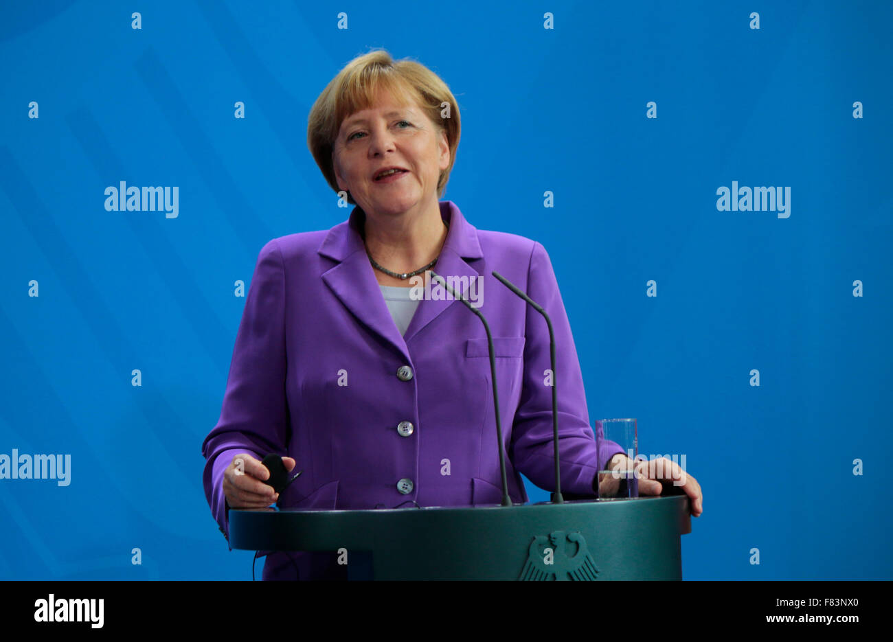 BKin Angela Merkel - Treffen der dt. Bundeskanzlerin mit der polnischen Ministerpraesidentin, Bundeskanzleramt, 9. Oktober 2014, Stock Photo