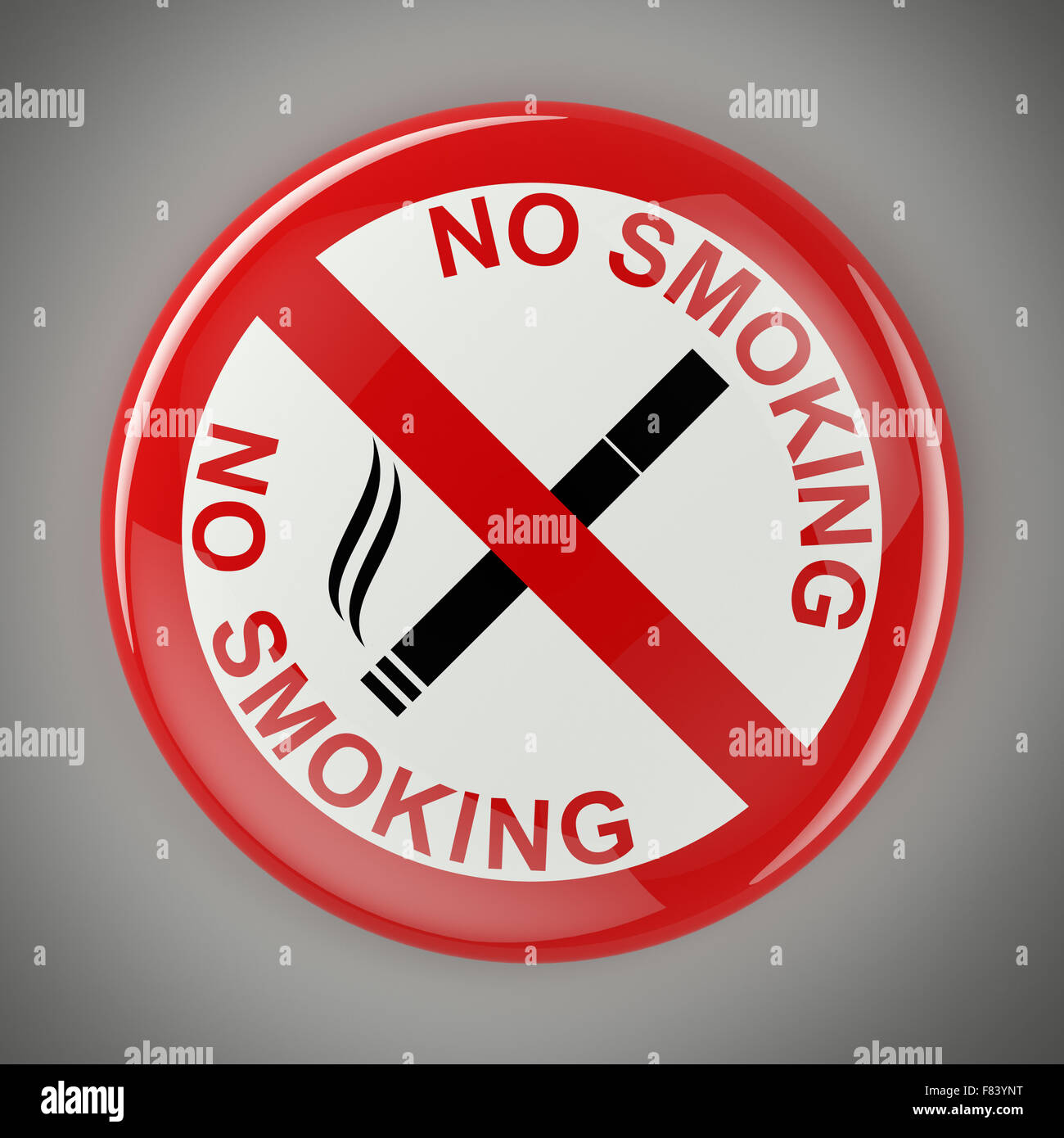 Circular no smoking sign Stock Photo