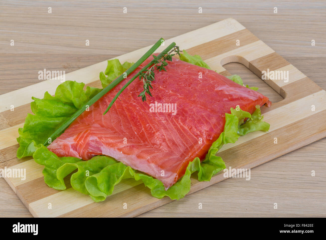 Salted Salmon fillet for sashimi and sushi Stock Photo Alamy