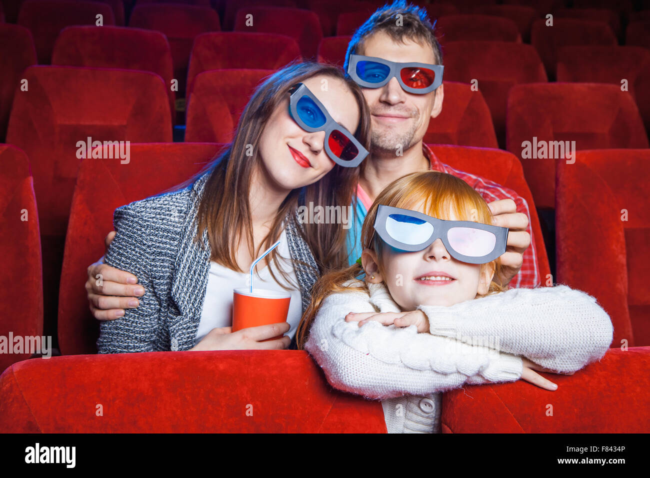 The spectators in the cinema Stock Photo - Alamy