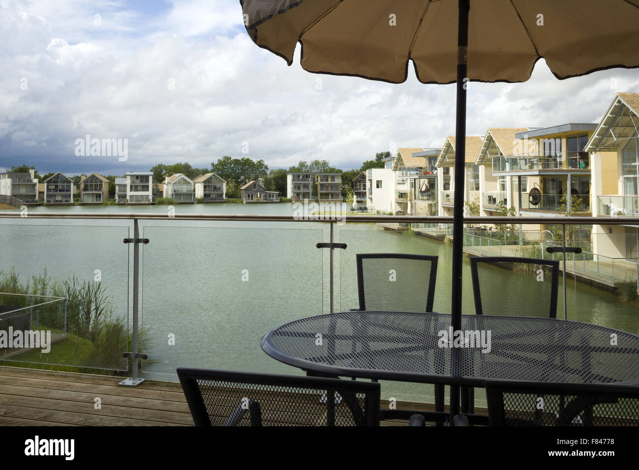 Holiday homes on Lower Mill Estate development on The Cotswold Water Park near Cirencester