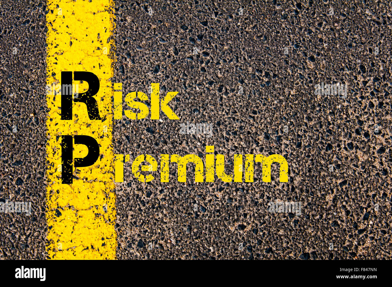Concept image of Accounting Business Acronym RP Risk Premium written ...