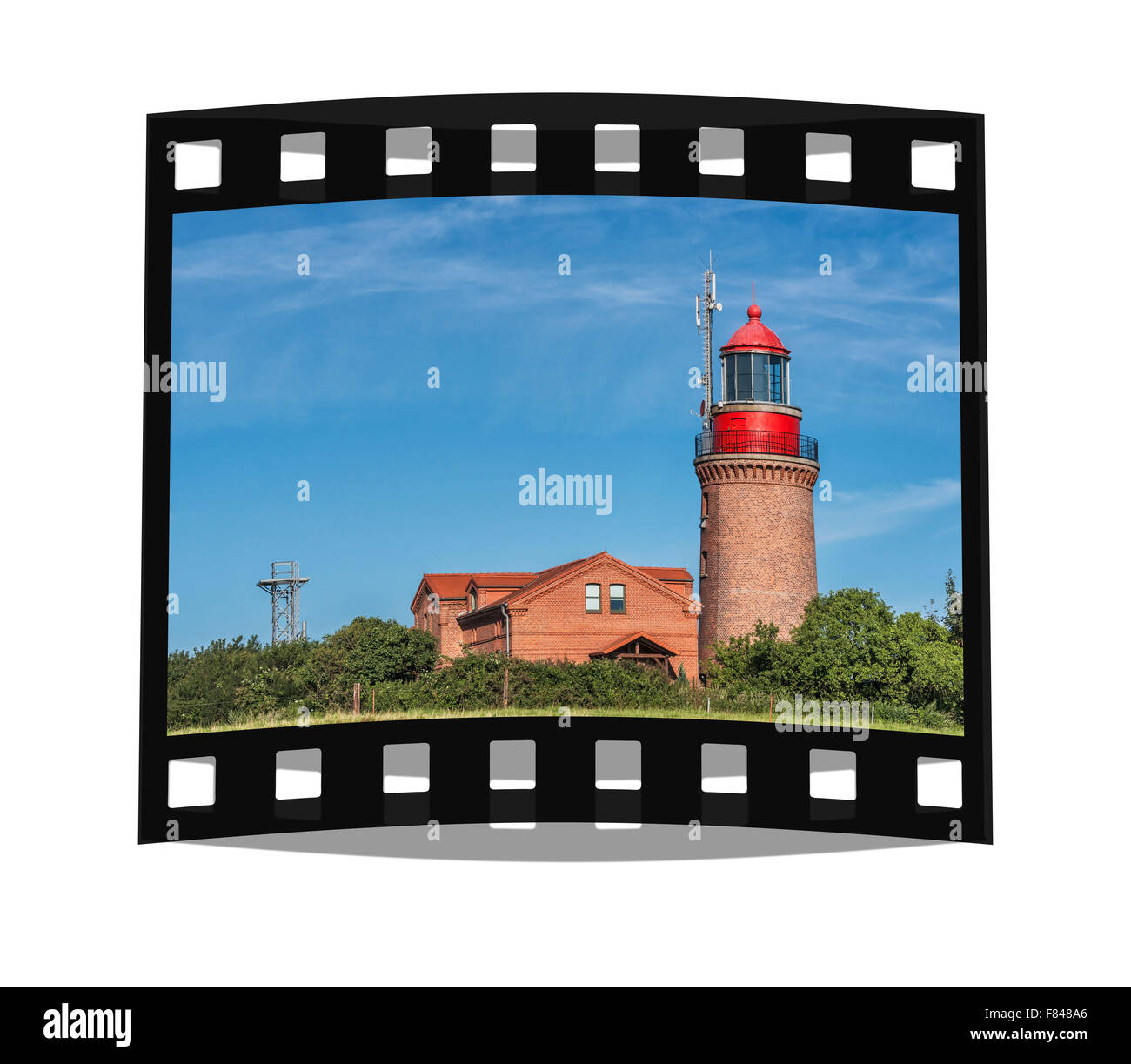 The lighthouse Bastorf is located at the Baltic Sea, Rostock, Mecklenburg-Western Pomerania, Germany, Europe Stock Photo