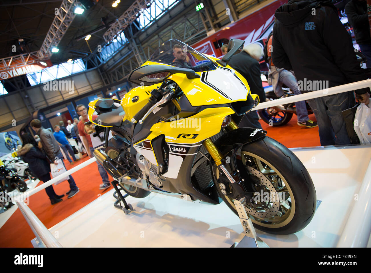 Birmingham, UK. 05th Dec, 2015. Motorcycle Live all the major manufacturers displaying their motorbikes Credit:  steven roe/Alamy Live News Stock Photo